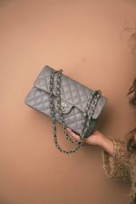20C Grey Caviar Quilted Classic Flap Small LGHW - Image 10