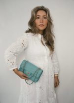 Tiffany Blue Caviar Chevron Quilted Classic Flap Small LGHW - Image 6