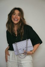 21K Light Purple/ Lilac Caviar Quilted Classic Flap Medium Silver Hardware - Image 6