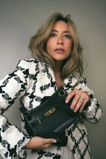 Mini Jypsiere Black Evergrain Calfskin w/ Wooly Strap Gold Plated B Stamp - Image 2