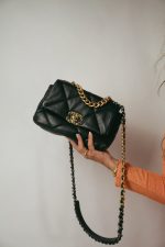23P Black Lambskin Quilted Small 19 Flap Mixed Hardware - Image 10