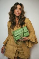23C Green Caviar Quilted Classic Flap Small LGHW - Image 2