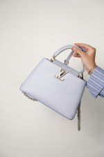 Louis Vuitton Taurillon Summer Stardust Capucines BB Lilac Purple - Image 10