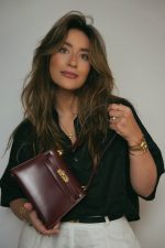 Mini Kelly 20 Rouge H Box Calfskin Gold Plated R Circle Stamp - Image 6