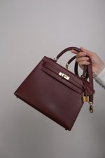 Kelly Sellier 25 Rouge H Veau Sombrero Gold Plated A Stamp - Image 10