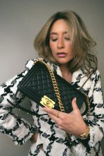 Black Lambskin Quilted Old Medium Boy Bag Aged Gold Hardware - Image 6