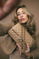 22B Dark Beige Lambskin Quilted Classic Flap Medium Light Gold Hardware - Image 2