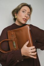 Birkin 30 Noisette Box Calfskin Gold Plated E Square Stamp - Image 2