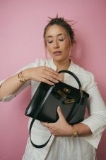 Kelly Sellier 28 Black Box Calfskin Gold Plated (U) Stamp - Image 12