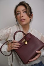 Kelly Sellier 25 Rouge H Veau Sombrero Gold Plated A Stamp - Image 2