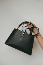 Louis Vuitton Black Taurillon Capucines BB - Image 10