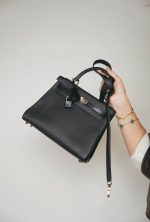 Kelly Touch 25 Retourne Black Lizard/Togo Permabrass Plated B Stamp - Image 10