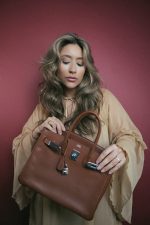 Birkin 30 Noisette Vache Liegee Palladium Plated J Square Stamp - Image 2