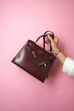 Kelly Sellier 28 Rouge H Box Calfskin Gold Plated (R) Stamp - Image 10
