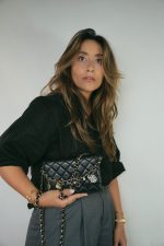 Black Lambskin Quilted Coco Charms Wallet on Chain WOC Light Gold Hardware - Image 10