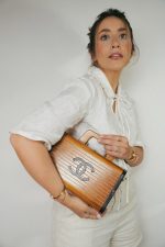 Chanel Brown Wooden Vanity Case Silver Hardware - Image 6