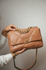22S Caramel Lambskin Quilted Large 19 Flap MHW - Image 10