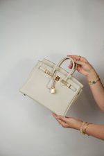 Birkin 25 Beton Veau Togo Gold Plated C Stamp - Image 10