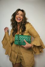 24A Green Caviar Quilted Classic Flap Small Light Gold Hardware - Image 6