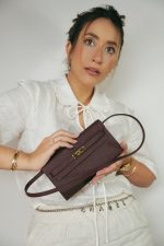 Kelly Wallet To Go Bordeaux Epsom Gold Plated U Stamp - Image 2