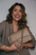 22A Dark Beige Caviar Quilted Medium Classic Flap Light Gold Hardware - Image 2