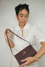 Kelly Wallet To Go Bordeaux Epsom Gold Plated U Stamp - Image 6