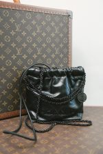 24P So Black Calfskin Quilted Mini 22 Bag - Image 10