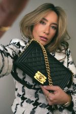 Black Lambskin Quilted Old Medium Boy Bag Aged Gold Hardware - Image 2
