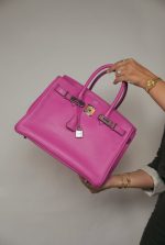 Birkin 30 Magnolia Veau Taurillon Novillo Palladium Plated C Stamp - Image 10