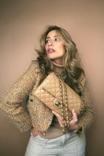 22B Dark Beige Lambskin Quilted Classic Flap Medium Light Gold Hardware - Image 6