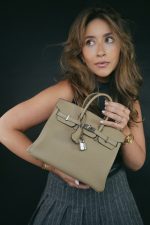 Birkin 25 Beige Marfa Veau Togo Palladium Plated W Stamp - Image 2