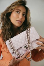 21S Light Pink Caviar Quilted Classic Flap Medium Light Gold Hardware - Image 2