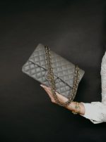 Dark Grey Lambskin Quilted Classic Flap Medium LGHW - Image 10