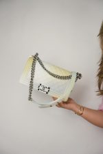 18P Cuba Rainbow Caviar Quilted Boy Bag Old Medium Silver Hardware - Image 10