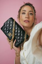 Black Lambskin Quilted Pillow Crush Single Flap Bag Aged Gold Hardware - Image 2