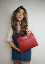 Kelly Sellier 28 Rouge Vif Box Calfskin Gold Plated C Square Stamp - Image 2
