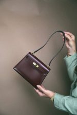 Mini Kelly 20 Rouge H Box Calfskin Gold Plated R Circle Stamp - Image 10