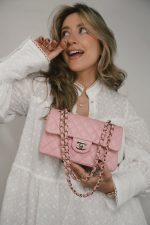 22C Sakura Pink Caviar Quilted Classic Flap Small LGHW - Image 6