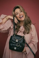 24P Black Lambskin Leather Duma Backpack Small Light Gold Hardware - Image 6