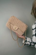 Beige Pearl Quilted Paris Cosmopolite Single Flap Bag Aged Gold Hardware - Image 10