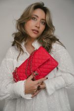 Red Caviar Quilted Medium Classic Flap LGHW - Image 2