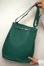 So Kelly 26 Malachite Togo Palladium Plated [Q] Stamp - Image 10