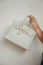 Birkin 30 Gris Perle Veau Togo Gold Plated D Stamp - Image 10