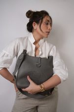 Evelyne III PM Gris Meyer Clemence Palladium Plated - Image 2
