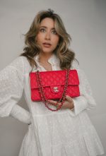 Red Caviar Quilted Medium Classic Flap LGHW - Image 6