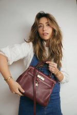 Birkin 25 Rouge H Swift Gold Plated Y Stamp - Image 2