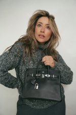 Birkin 25 Black Epsom Palladium Plated M Square Stamp - Image 6