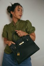 Birkin 30 Noir Togo Gold Plated A Stamp - Image 6