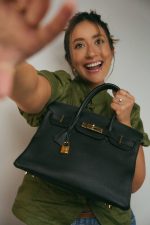 Birkin 30 Noir Togo Gold Plated A Stamp - Image 2