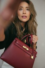 Kelly Sellier 28 Rouge Grenat Epsom Gold Plated C Stamp - Image 2